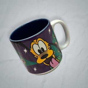Disney Store Pluto ceramic Mug - Purple and White